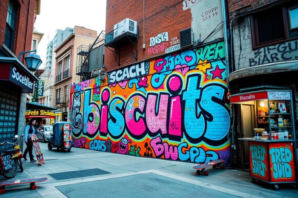 What does the slang word "biscuits" mean?