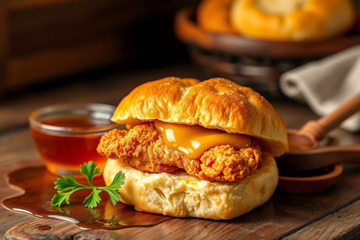 What time are honey butter chicken biscuits served?