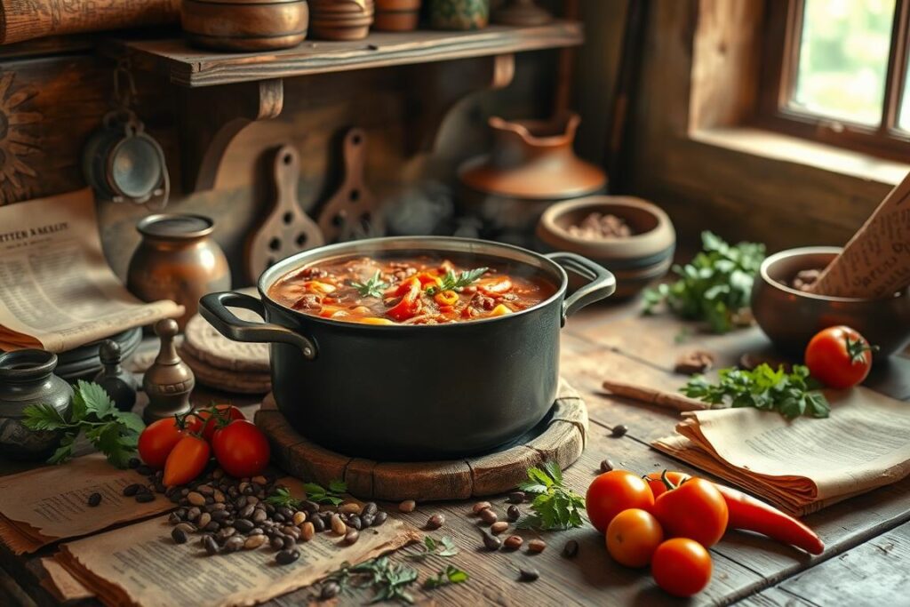 Where did chili soup originated?