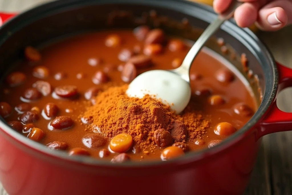 Chili pot with too much chili powder