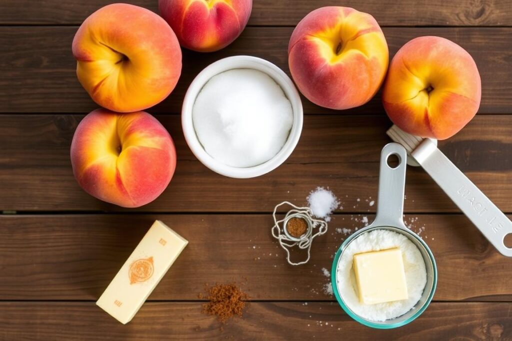 peach cobbler ingredients