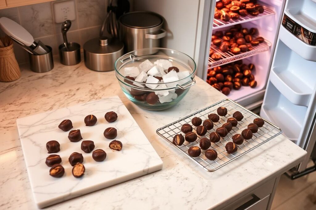 praline cooling methods