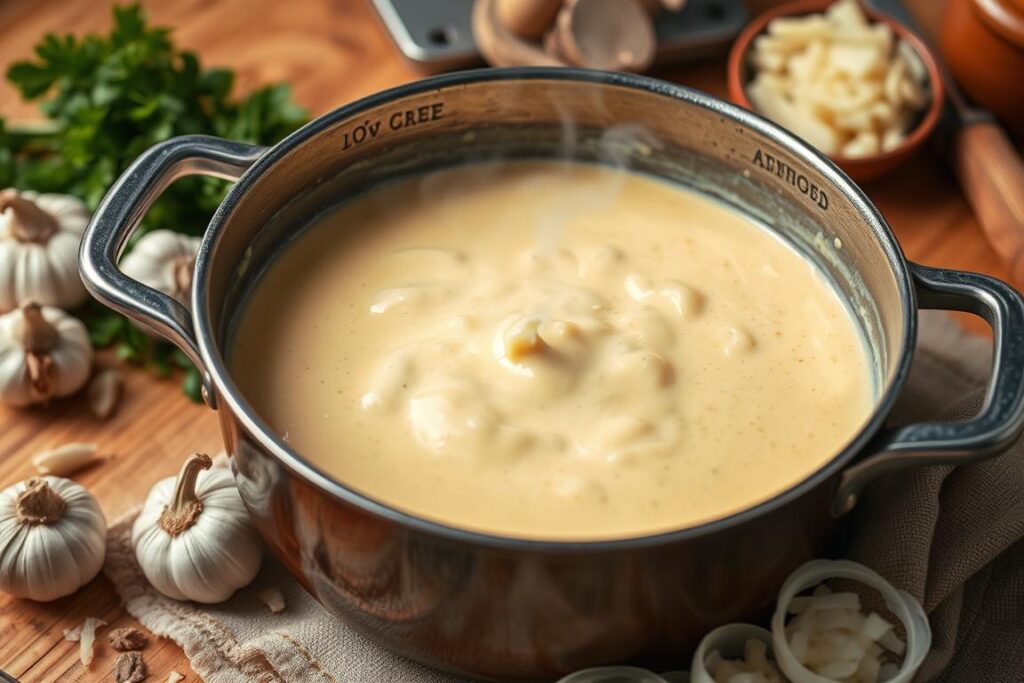 Provolone Cheese Sauce Preparation